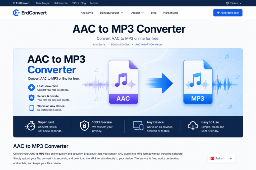 AAC to MP3 Converter