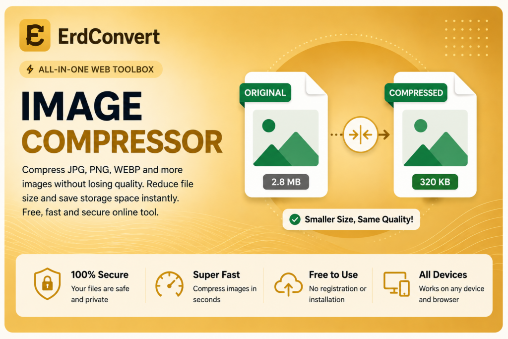 JPG Compressor – Free Online Image Compression Tool